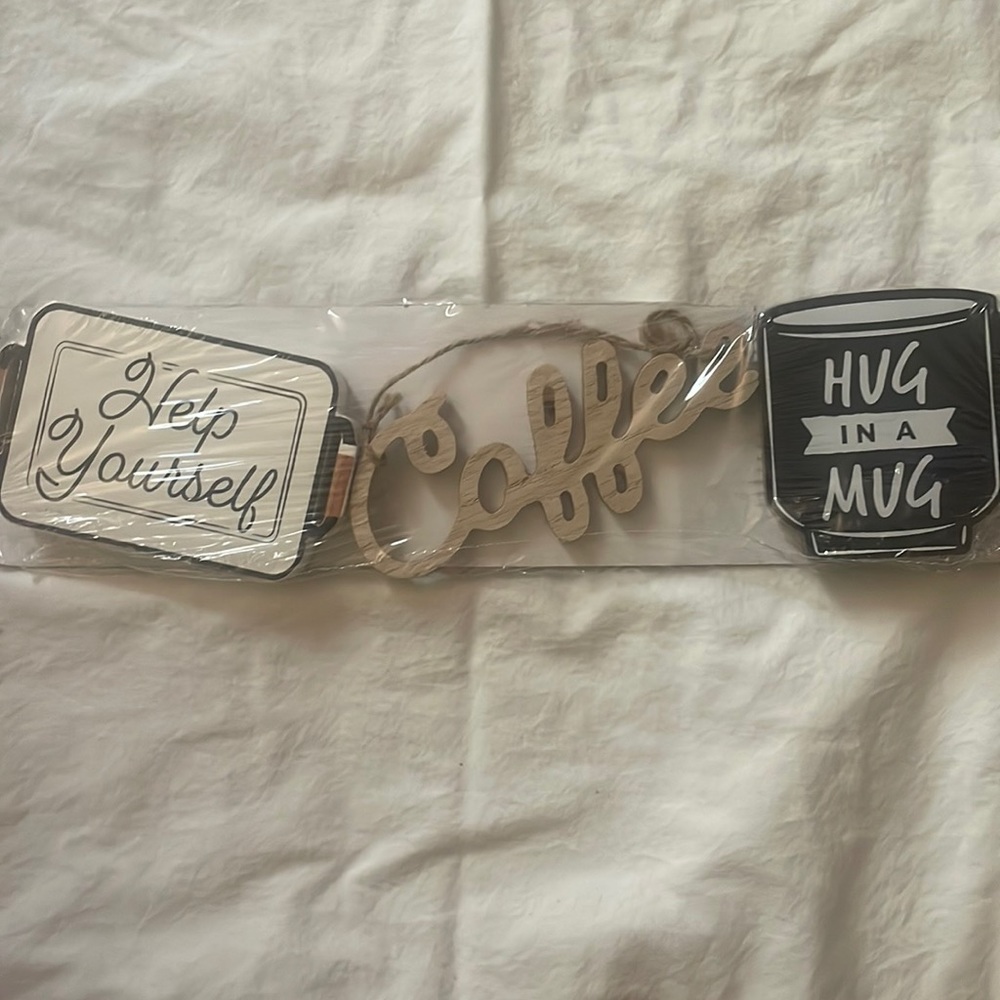 Home decor mini coffee signs for tier tray